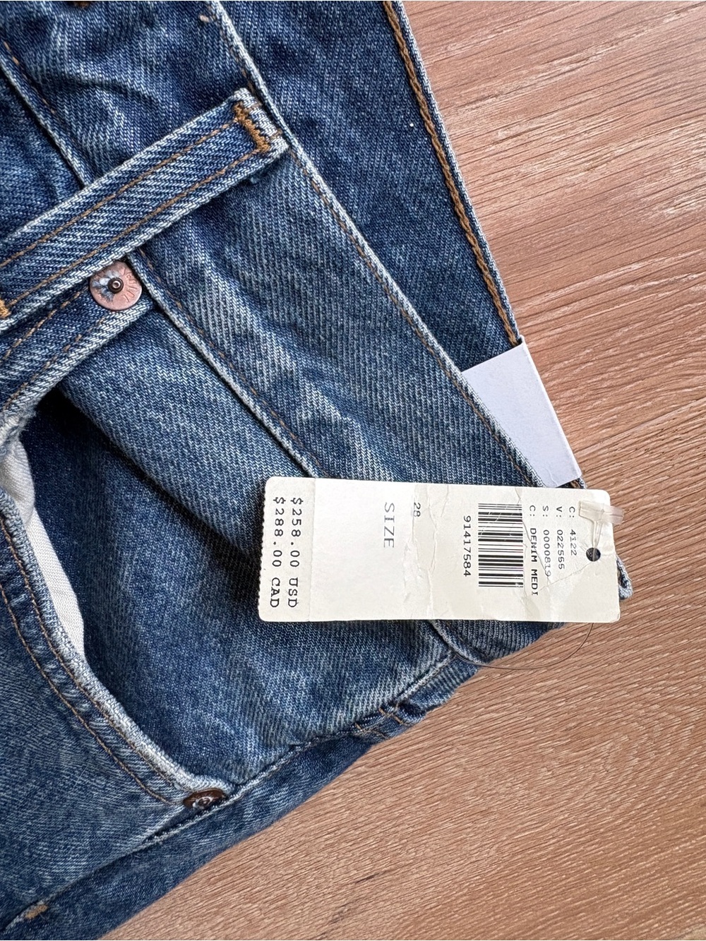 NWT AGOLDE Luna split jean 28 - Picture 3 of 5